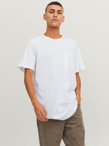 Jack & Jones Camiseta Liso Cuello redondo -White - 12210945