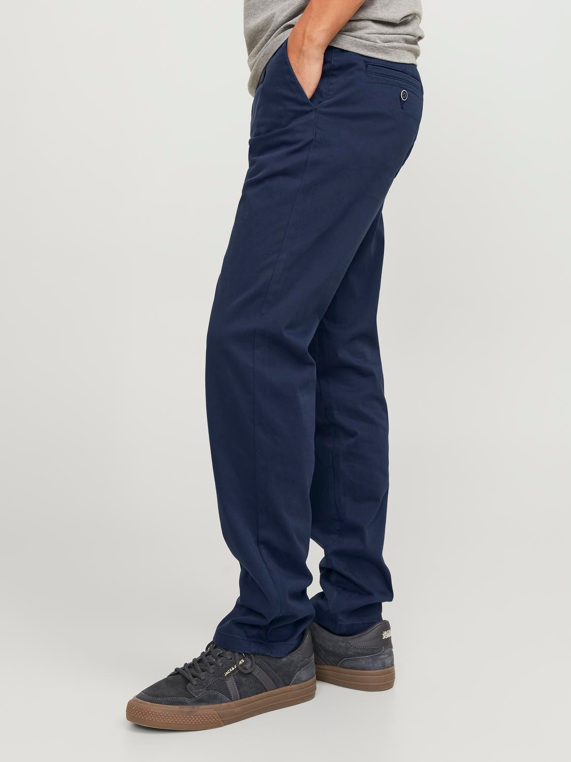 Jack & Jones Regular Fit Spodnie chino -Navy Blazer - 12210969