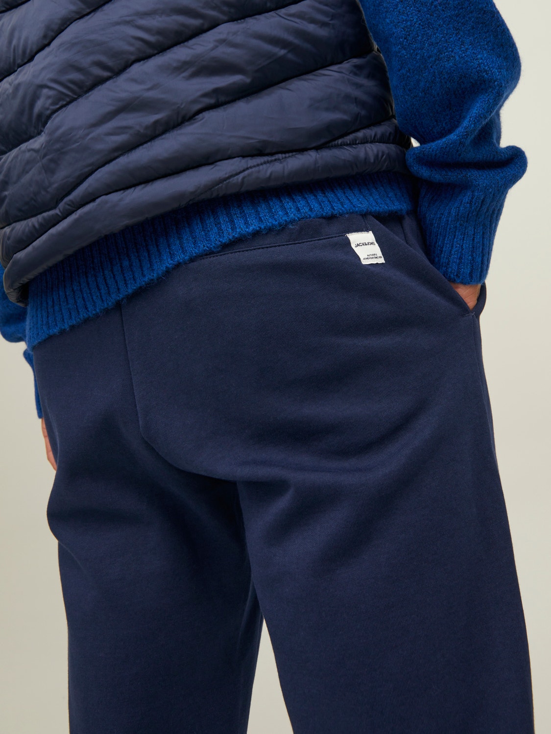 Jack & Jones Slim Fit Spodnie dresowe -Navy Blazer - 12211027