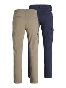 Jack & Jones 2-pak Slim Fit Spodnie bojówki -Navy Blazer - 12211071