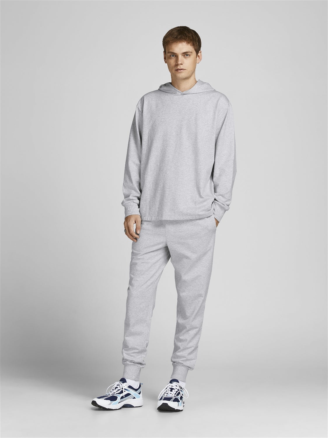 Hilson Asos Uomo Abbigliamento Abbigliamento per la notte Loungewear Confezione da due joggers da casa slim e grigio 