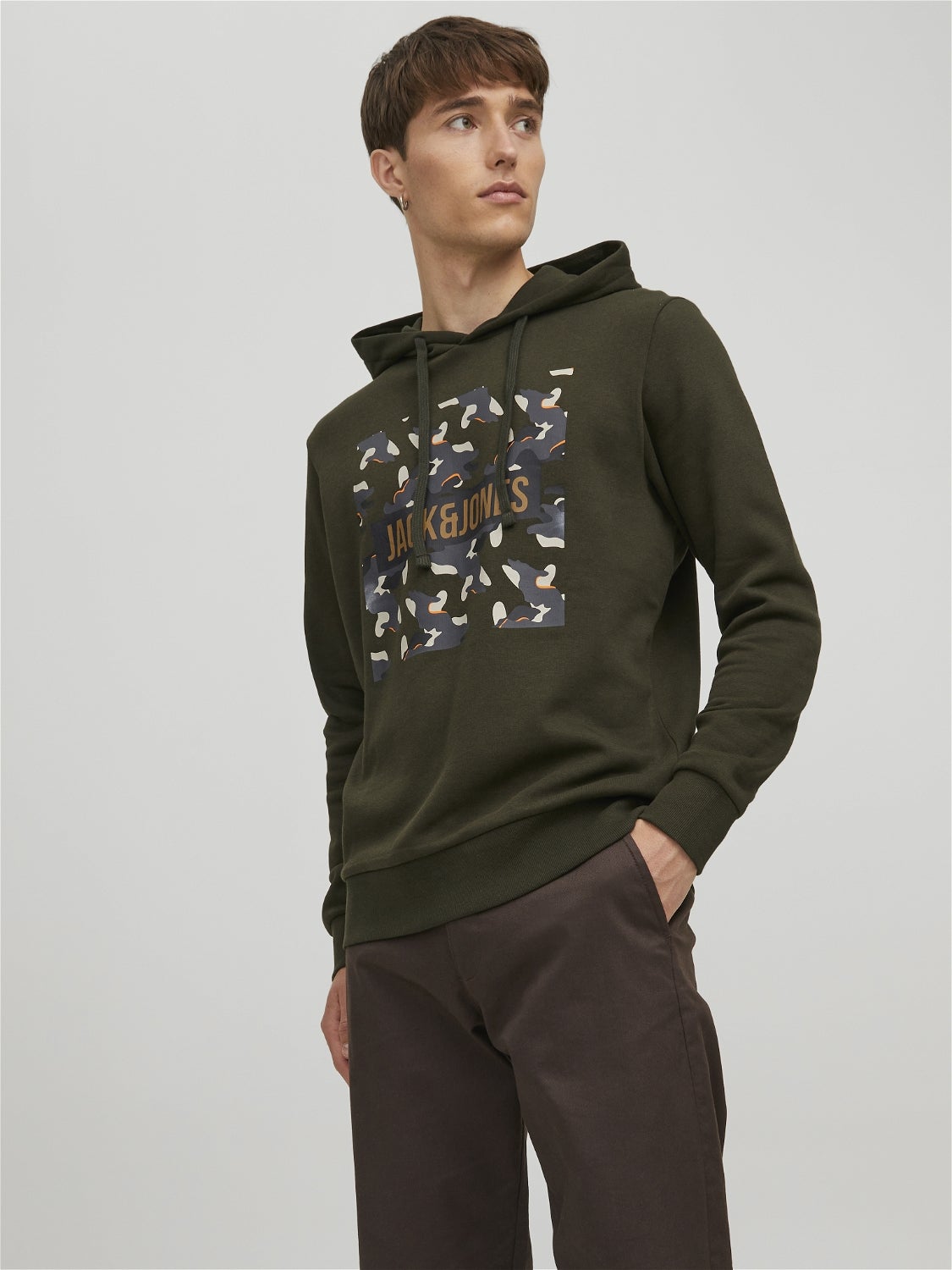 Jack & Jones sweatshirt Grün/Mehrfarbig M HERREN Pullovers & Sweatshirts Print Rabatt 58 % 