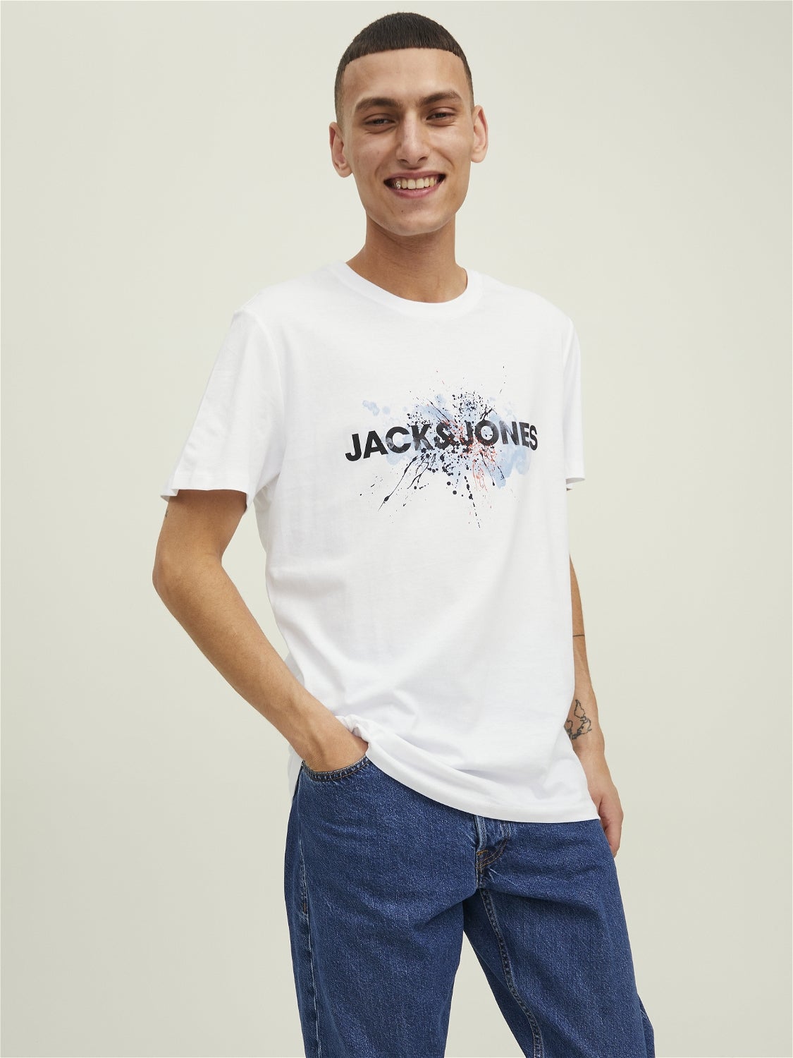 Jack & Jones T-Shirt Rabatt 85 % Weiß M HERREN Hemden & T-Shirts Casual 