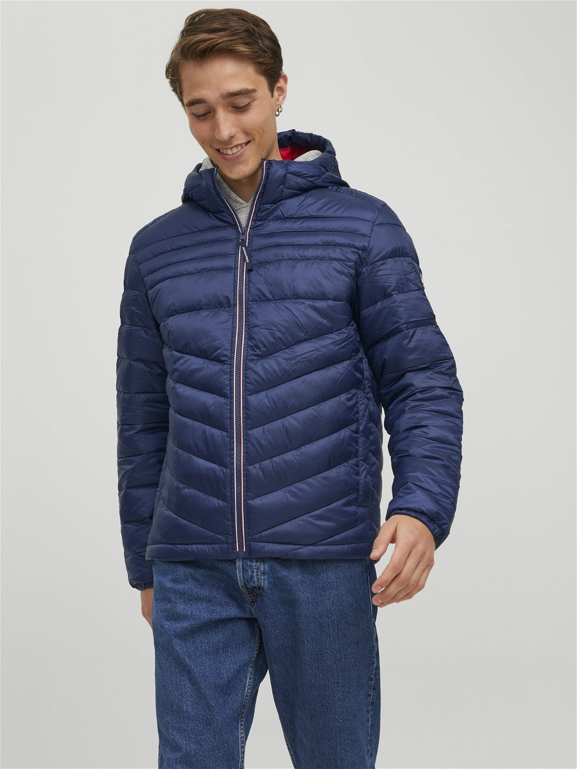 Blue M Jack & Jones Puffer jacket MEN FASHION Coats Casual discount 57% 