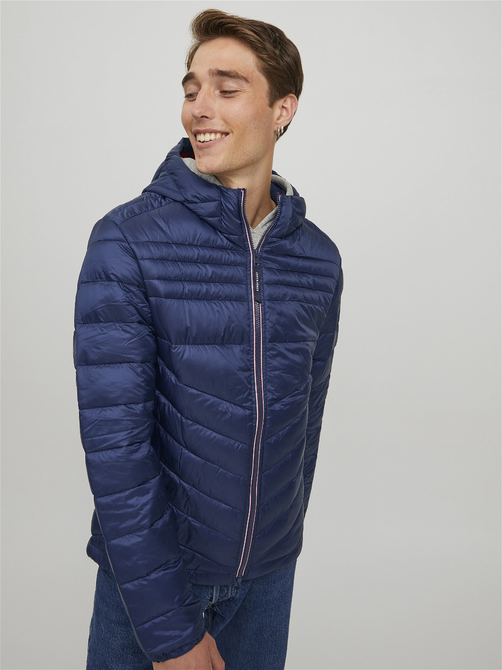 Lightweight hooded Puffer Jacket | Dark Blue | Jack & Jones®