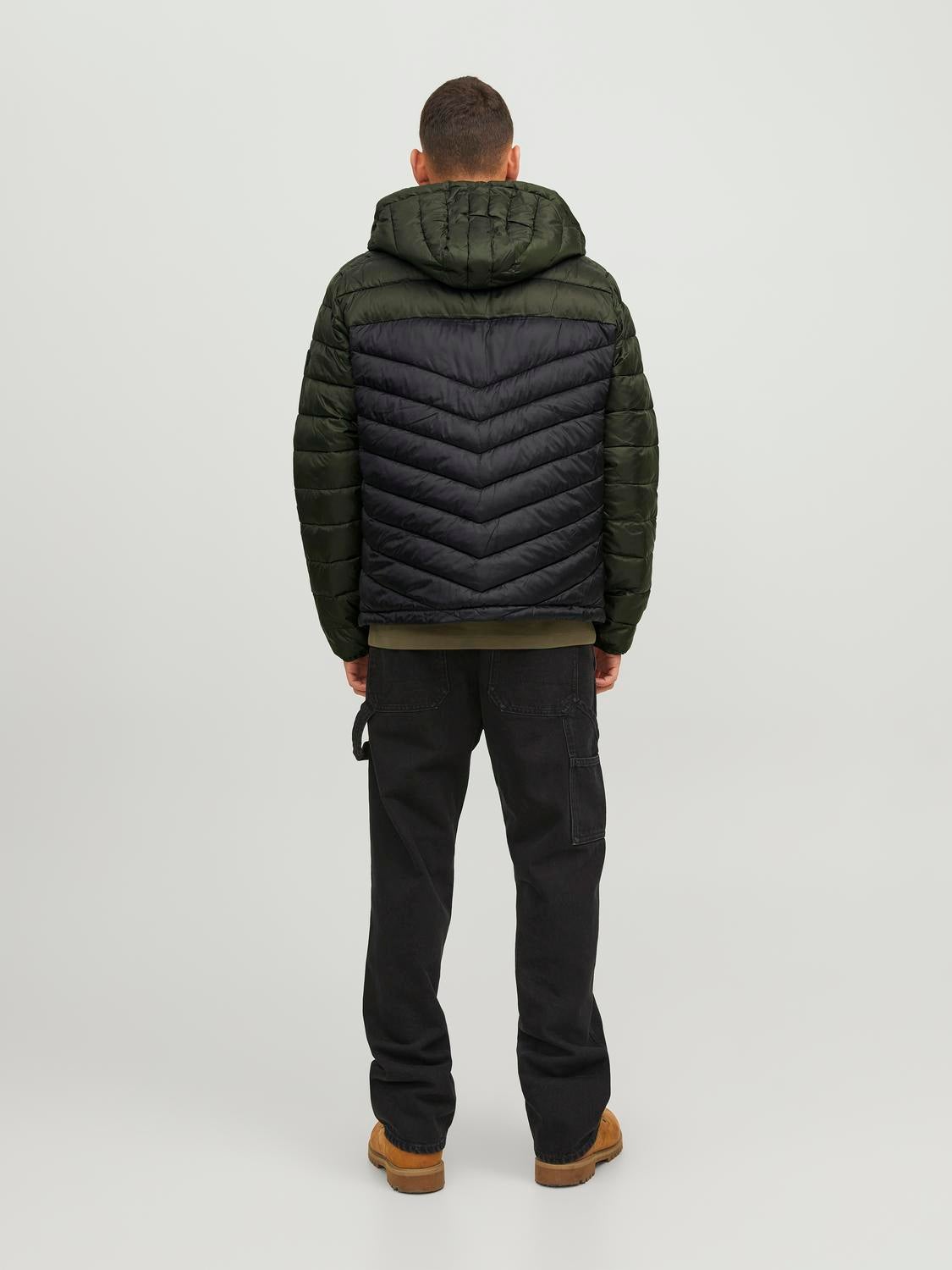 Jack & jones boom twist puffer hood on sale mont