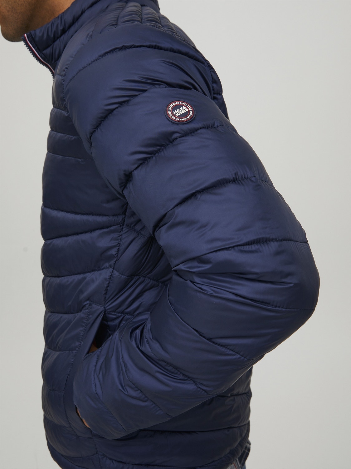 Lightweight high neck Puffer Jacket | Dark Blue | Jack & Jones®