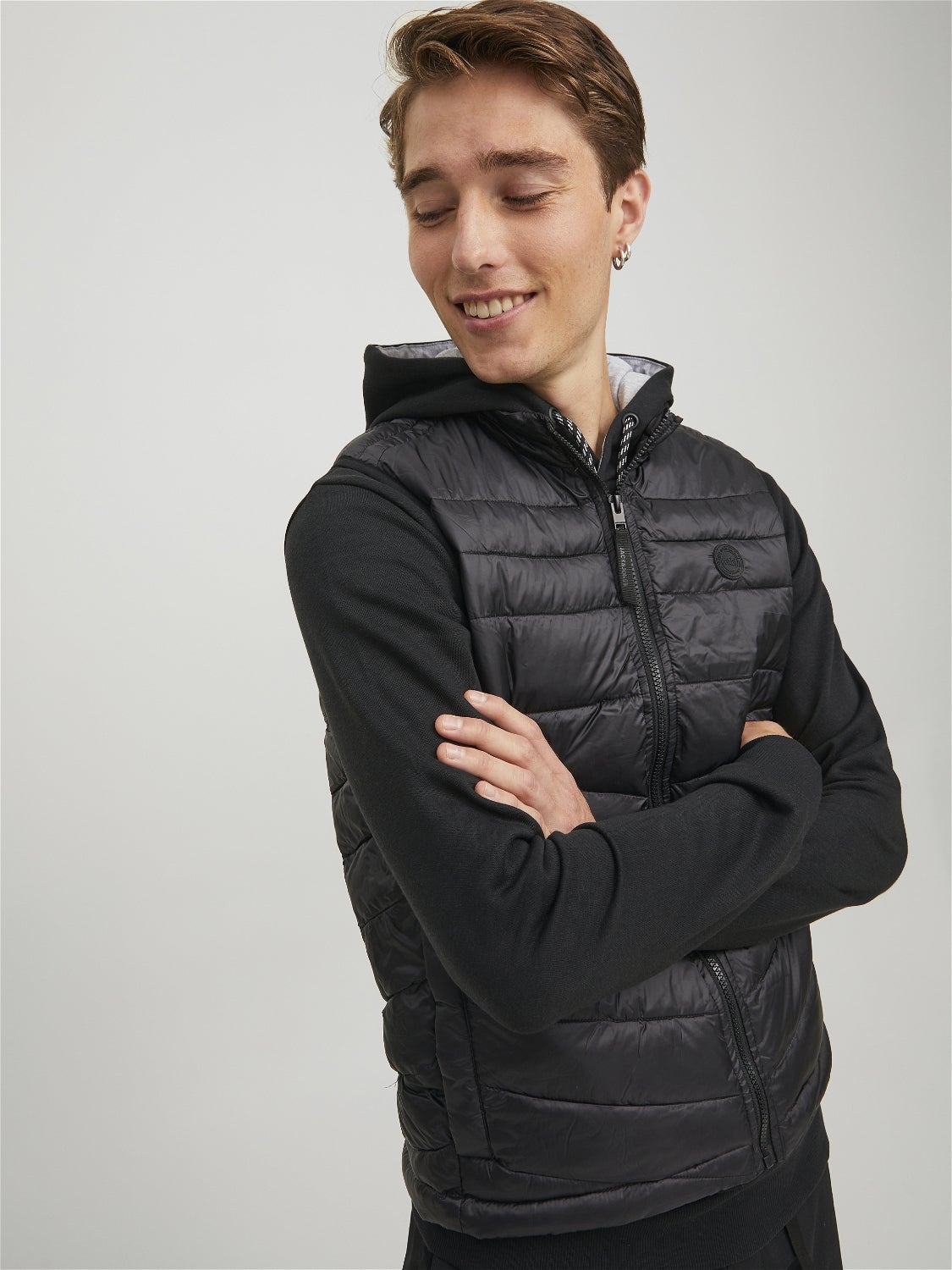 Jack and jones core 2024 ernst fur hooded jacket