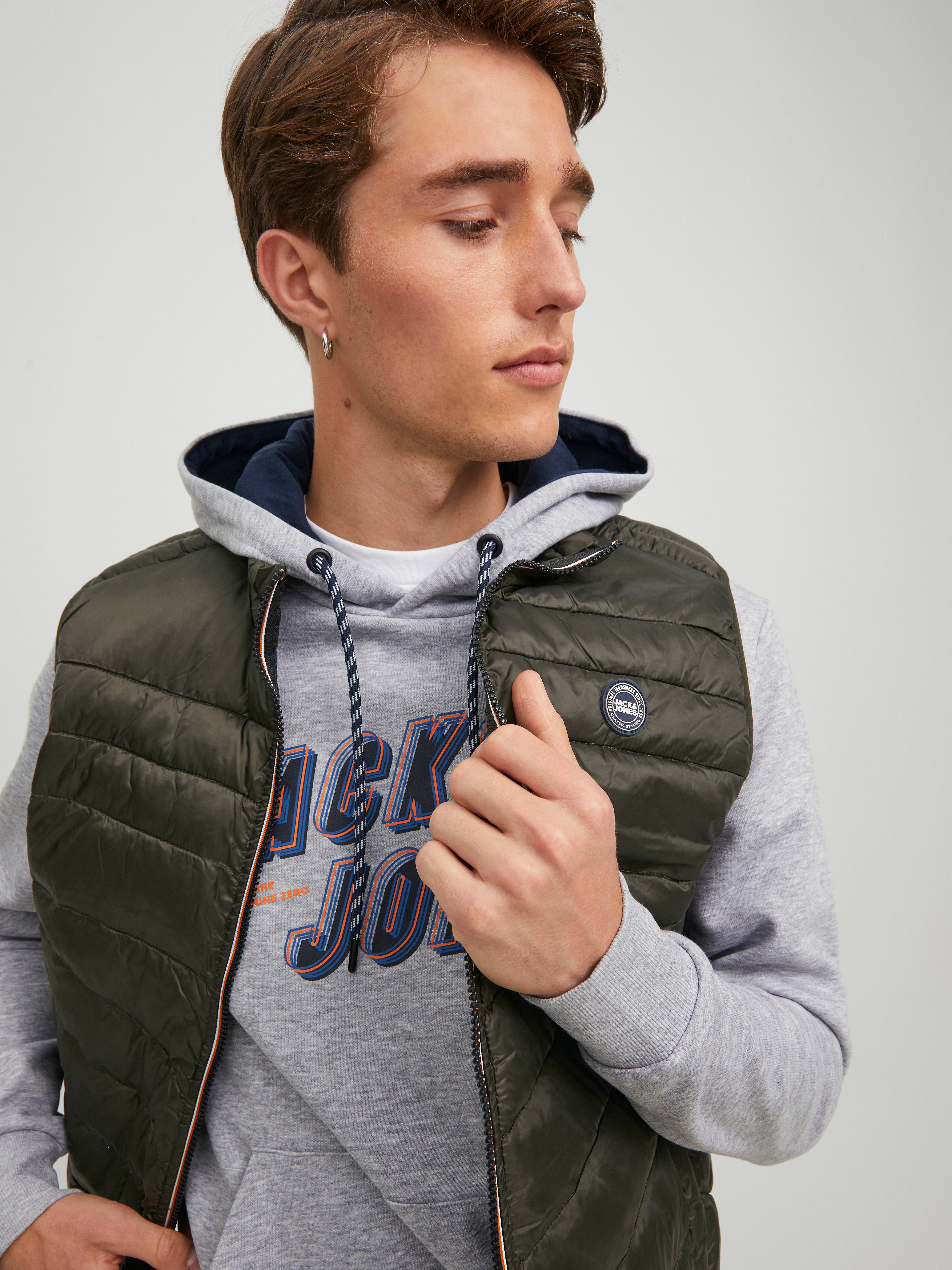 Jack & Jones Gilet Sans Manches Matelassé - Doudoune Legère Homme Avec Poches Zippées