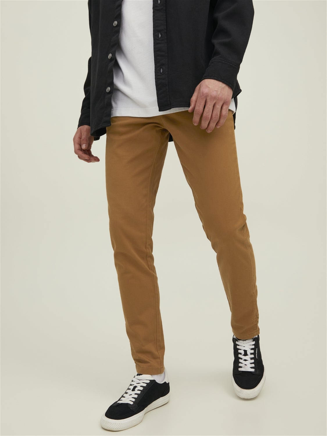 MEN FASHION Trousers Strech Black M discount 62% Jack & Jones Chino trouser 