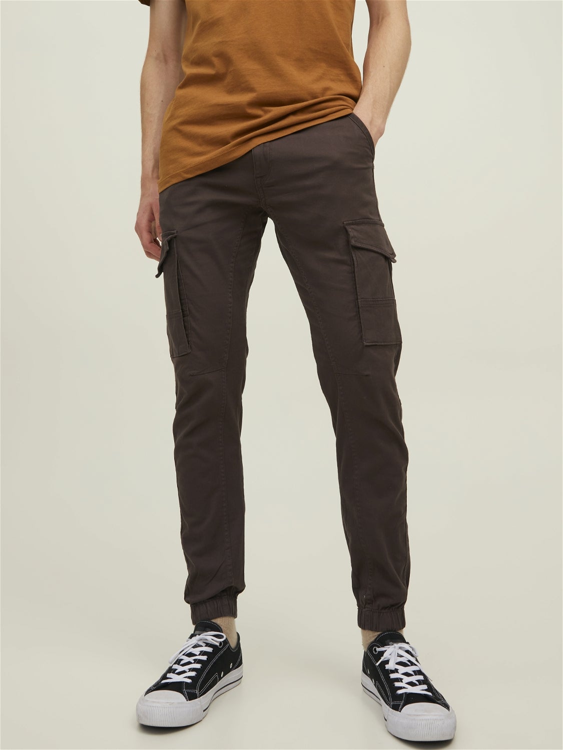 MEN FASHION Trousers Elegant Brown M discount 64% Jack & Jones slacks 