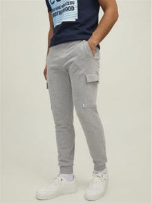 Jack & Jones Regular Fit Tepláky -Light Grey Melange - 12212170