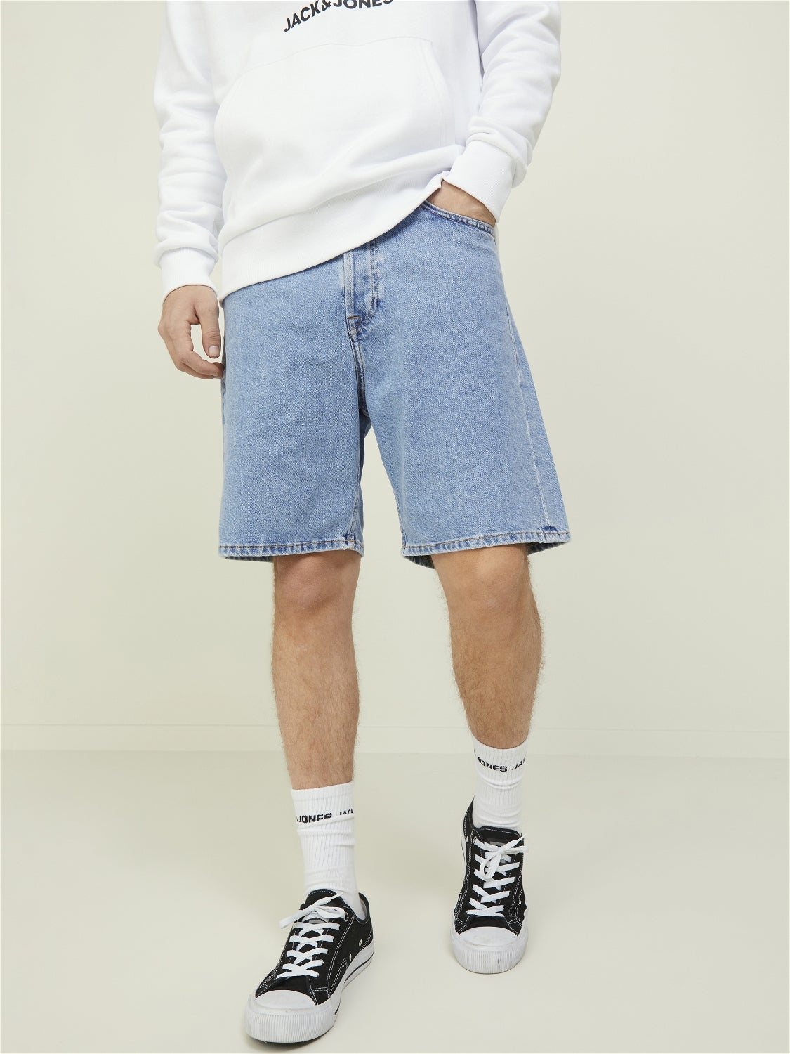 Short en denim Loose Fit Bleu moyen Jack Jones