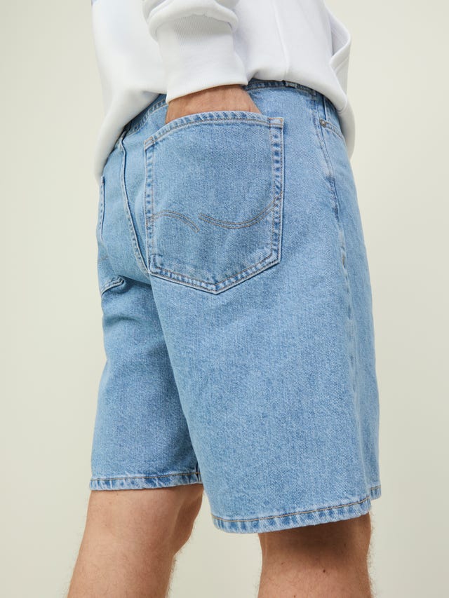 PANTALACCIO BERMUDA CORTO DENIM JEANS UOMO TASCHE LEGGERO - Foto 6