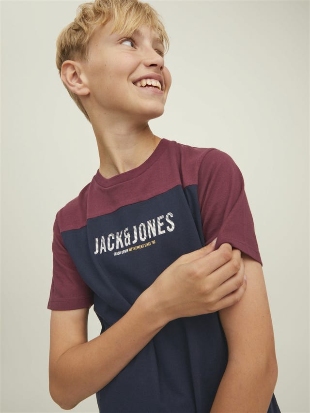 Jack & Jones Színes kockás Trikó Ifjúsági - 12212182