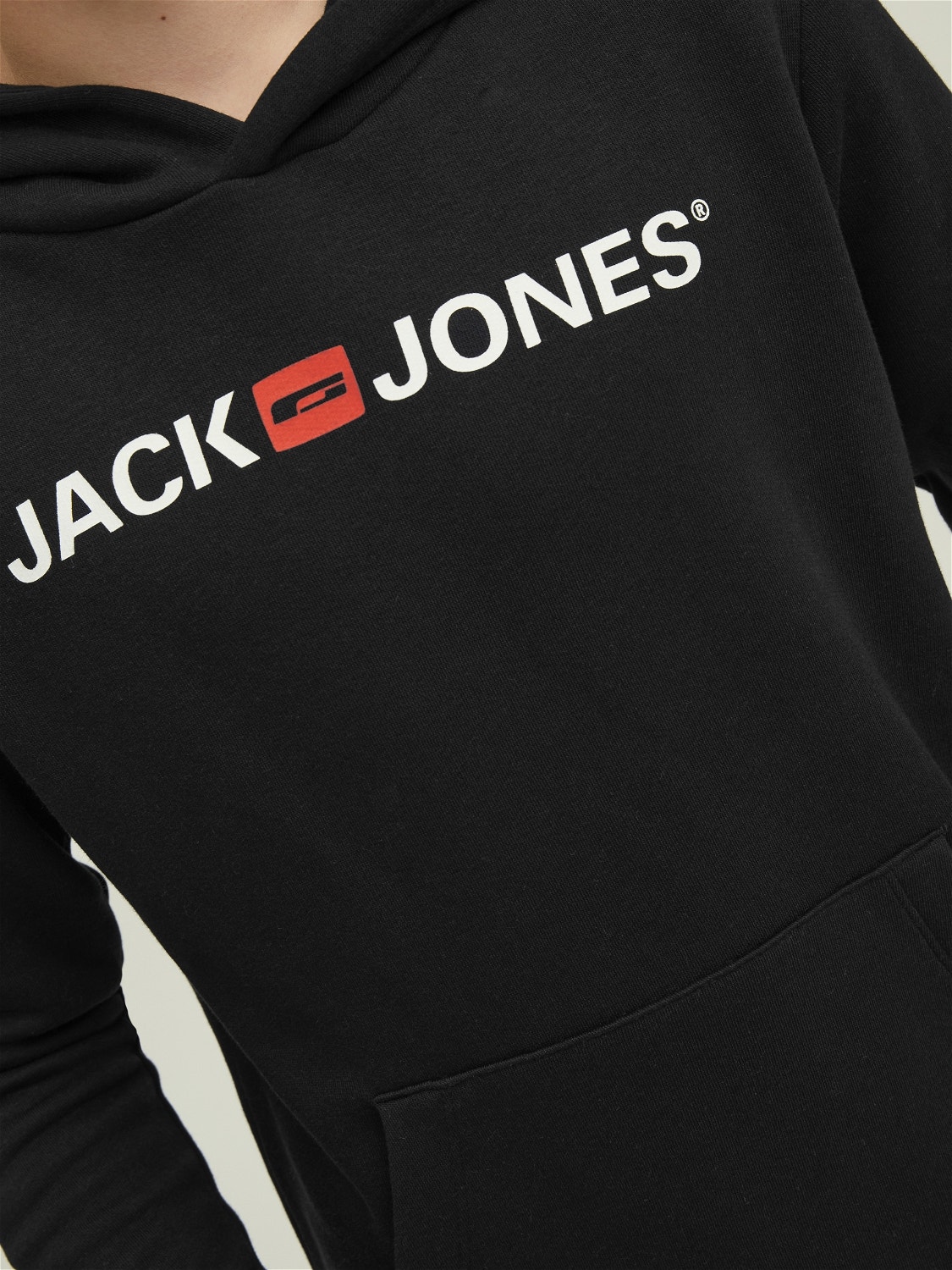 Jack & Jones JJECORP LOGO - Sweat à capuche - black/noir 