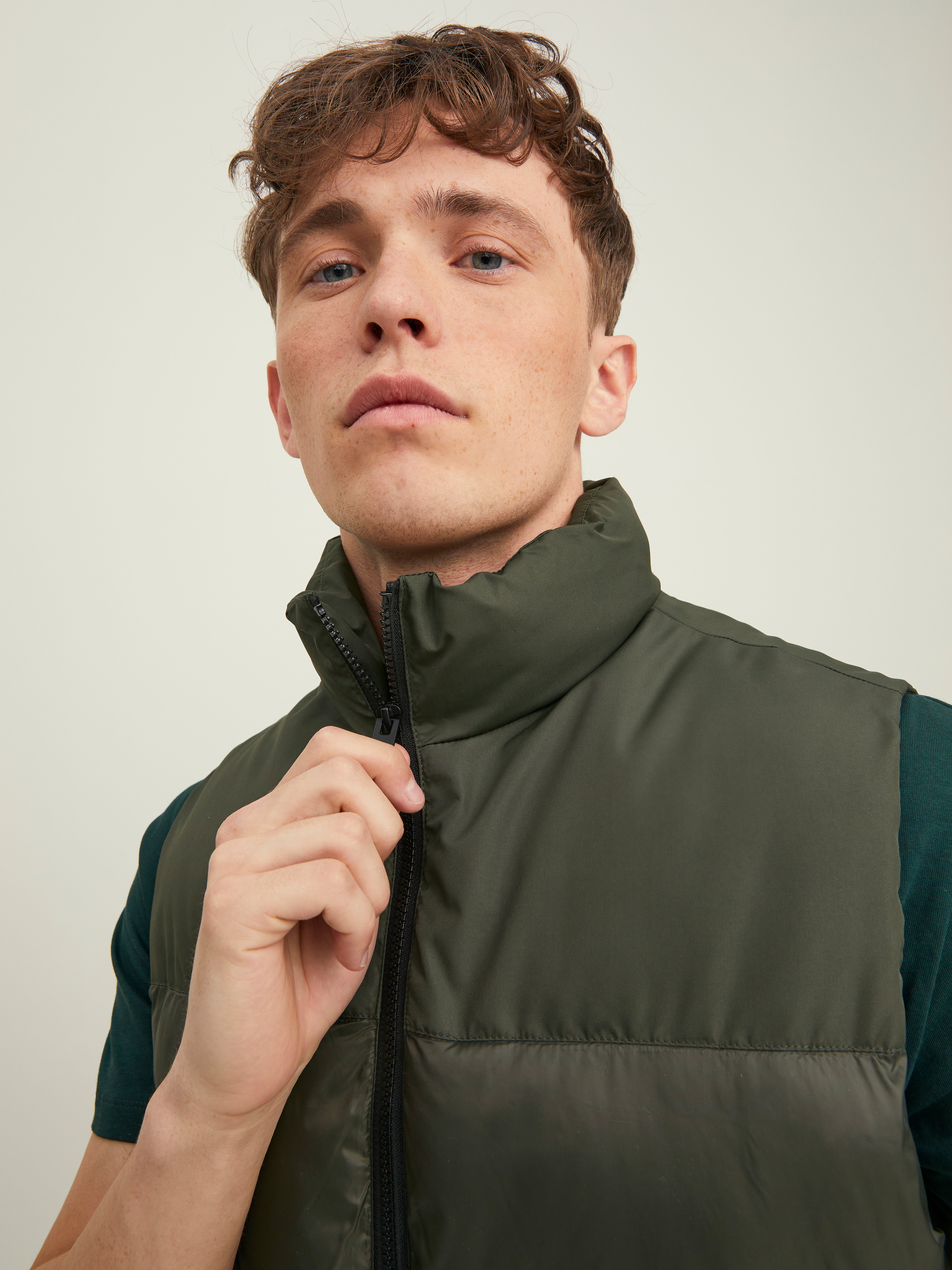 Jack & Jones Jack & Jones Max Padded Jacket - Green | very.co.uk