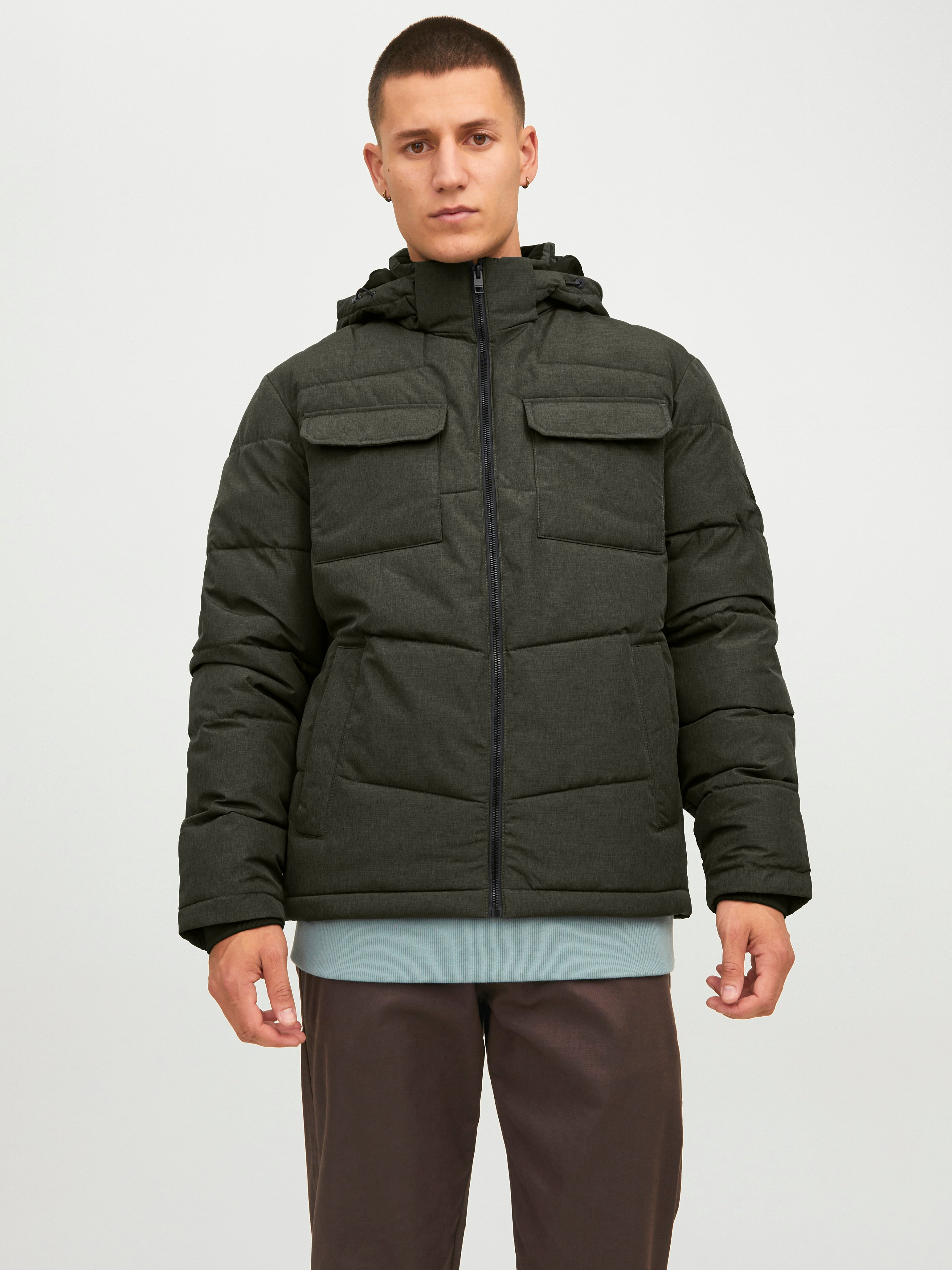 Winter hooded Puffer Jacket with 22 