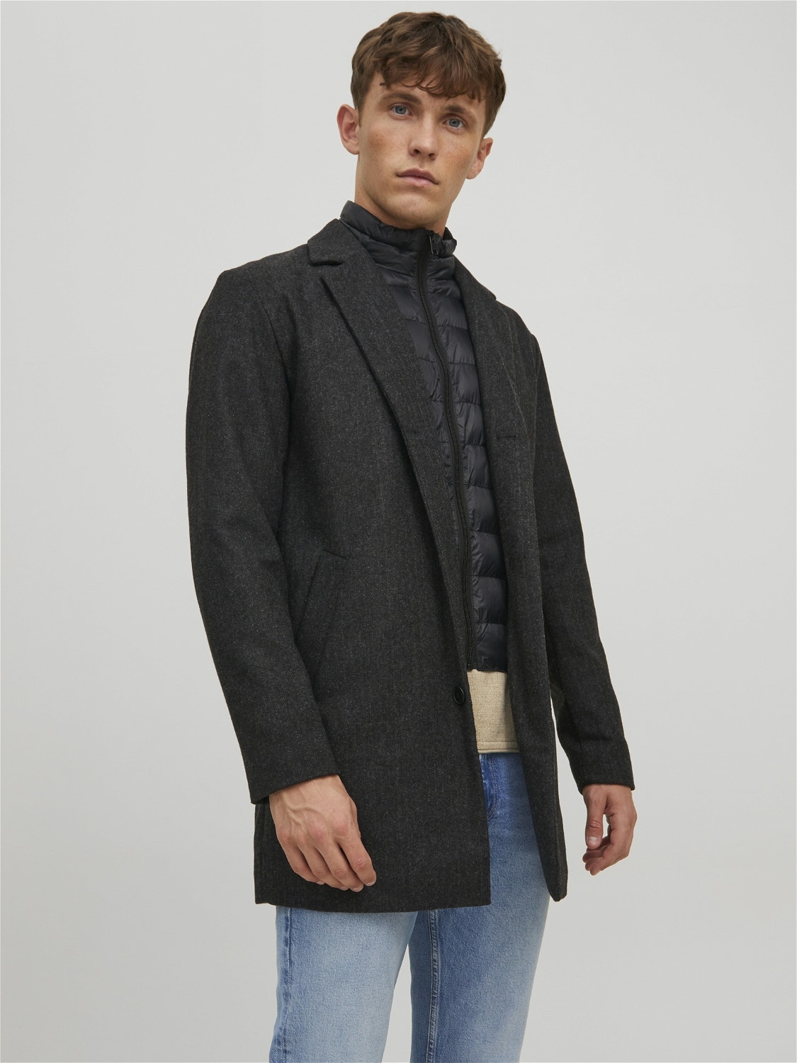 Jack & Jones Coat -Dark Grey - 12212262