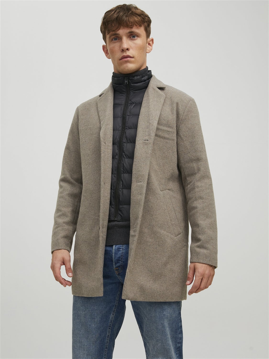 nae Shawl Collar Wool Coat greige ロング丈 アウトレット大セール