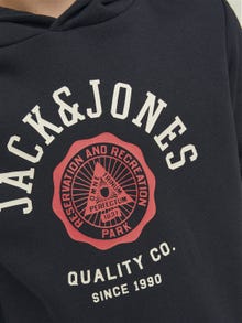 Jack & Jones Hoodie Logo Para meninos -Black - 12212287