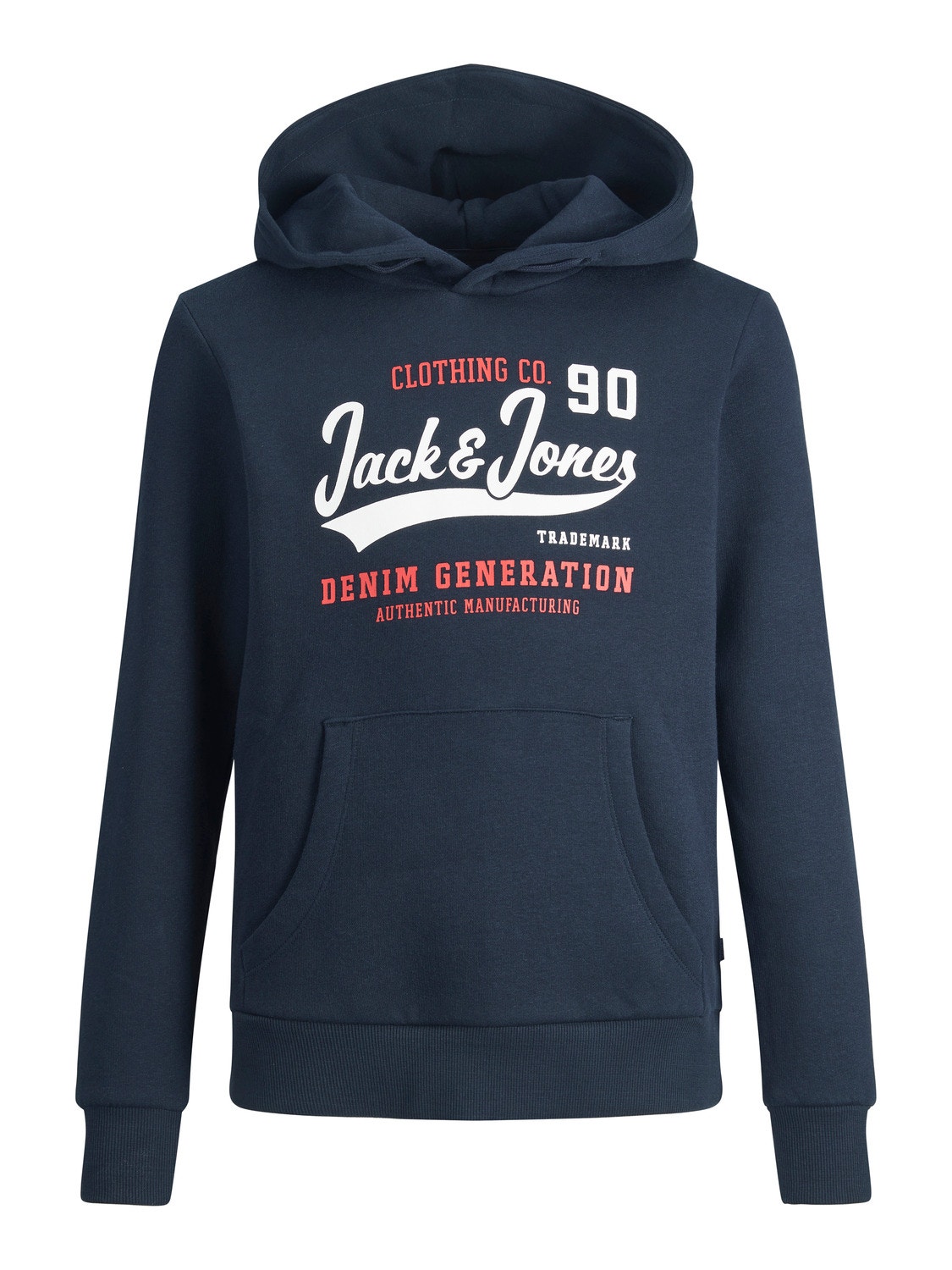 Jack & Jones Logo Mikina s kapucí Junior -Navy Blazer - 12212287
