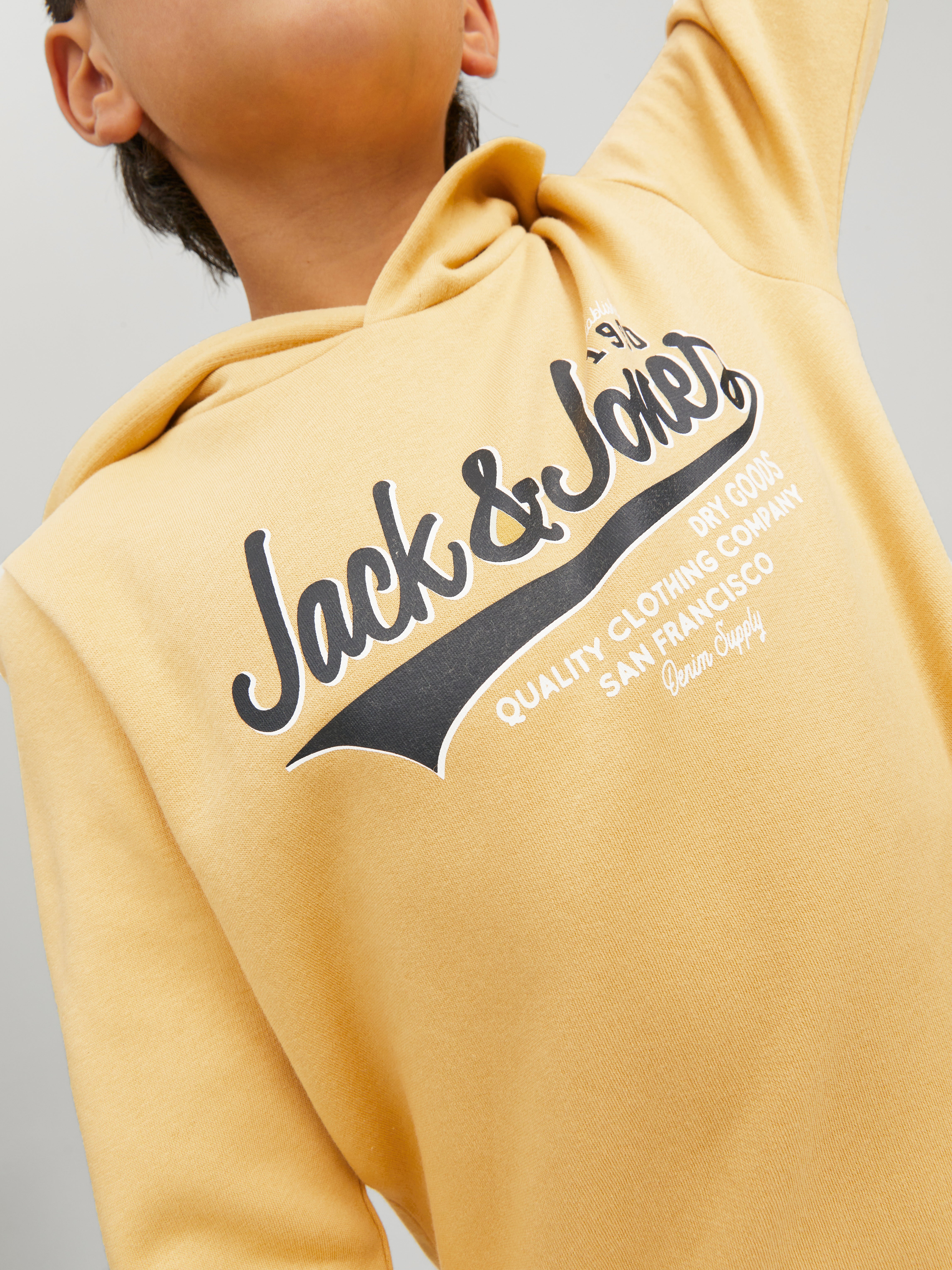 Jack and hotsell jones yellow hoodie