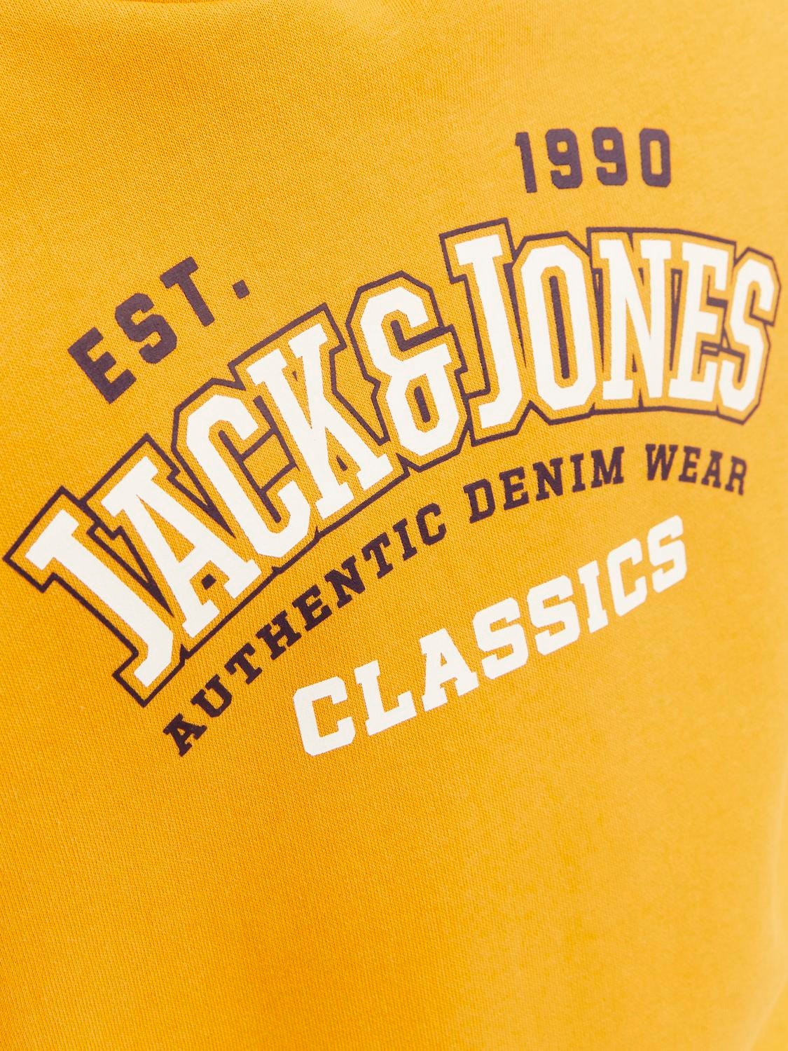 Jack & Jones Logo Hoodie Junior -Honey Gold - 12212287