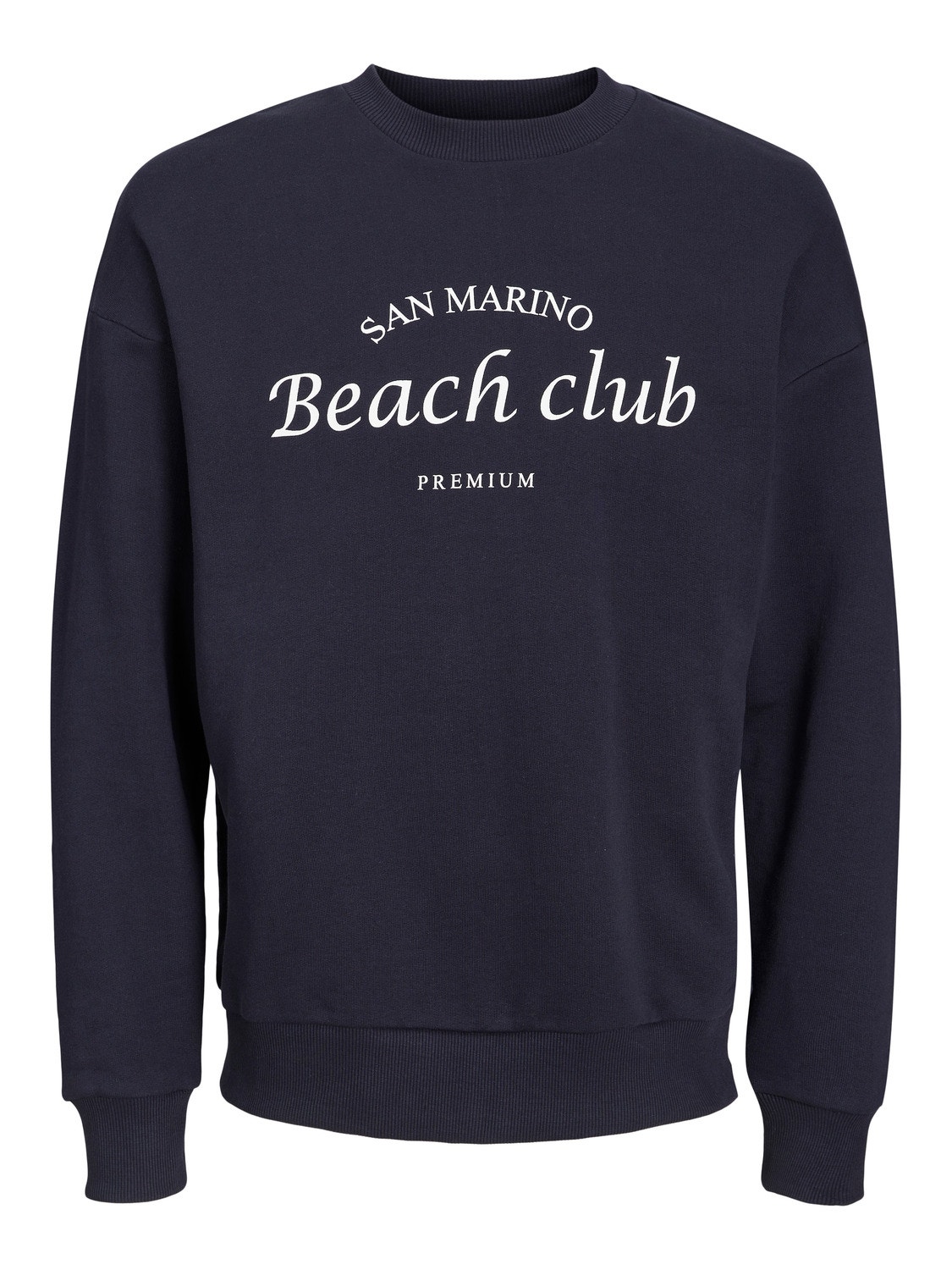 Jack & Jones Text Crew neck Sweatshirt -Perfect Navy - 12212335