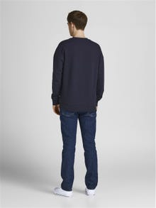 Jack & Jones Szöveg Személyzeti nyakú pulóver -Perfect Navy - 12212335