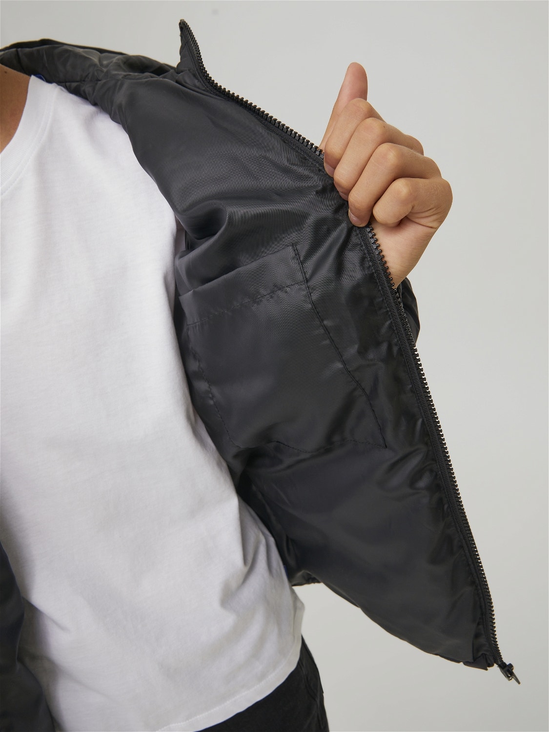 Jack & Jones Puffer jacket For boys -Black - 12212402