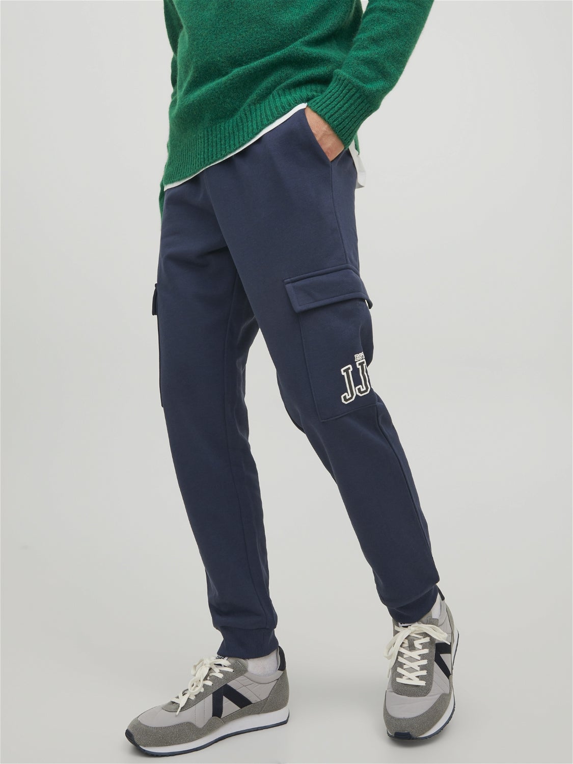 MODA UOMO Pantaloni Gamba larga Jack & Jones Pantaloni di tuta e sportivi Blu navy XL sconto 50% 