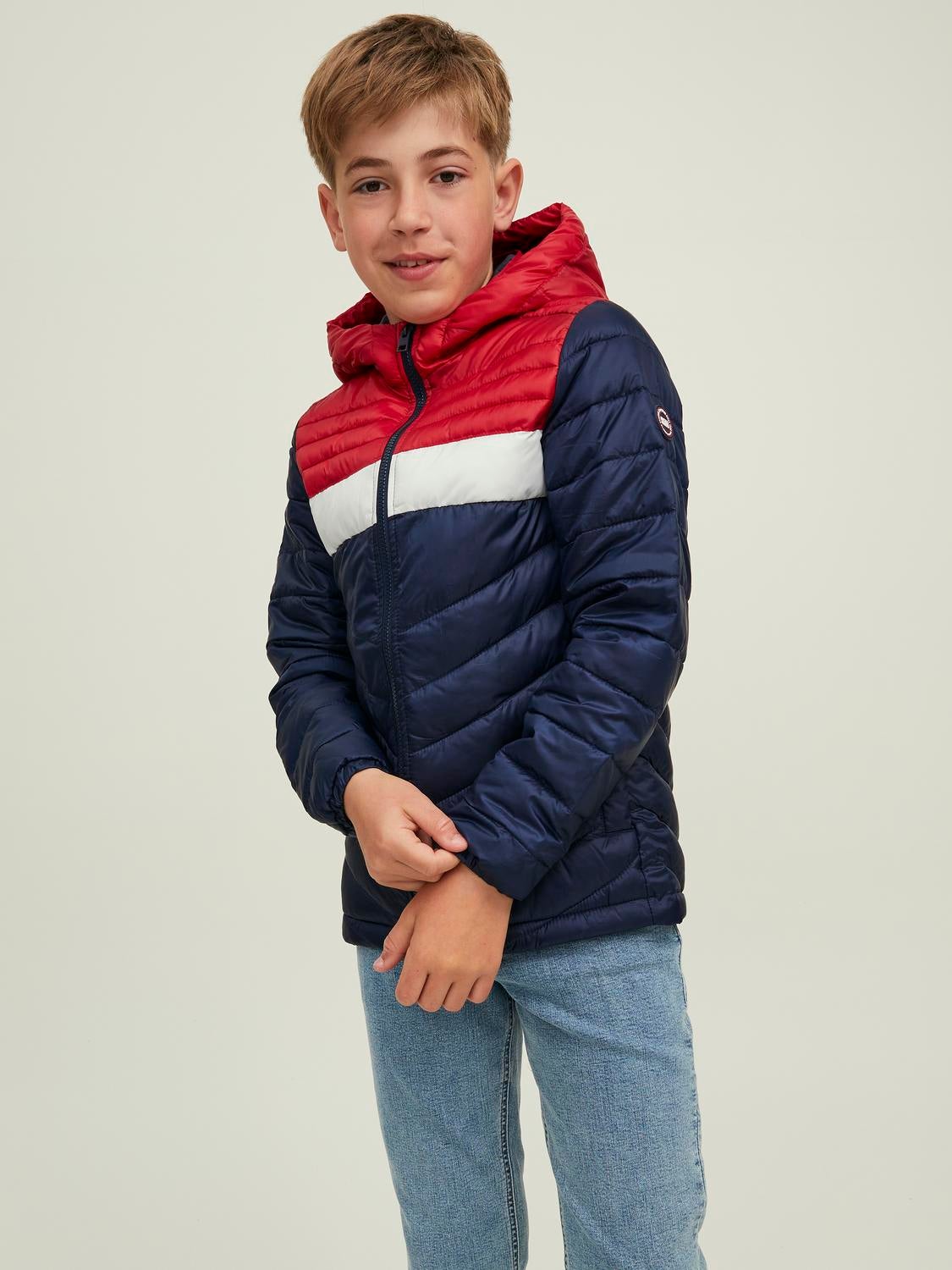 jack and jones puffer jacket navy