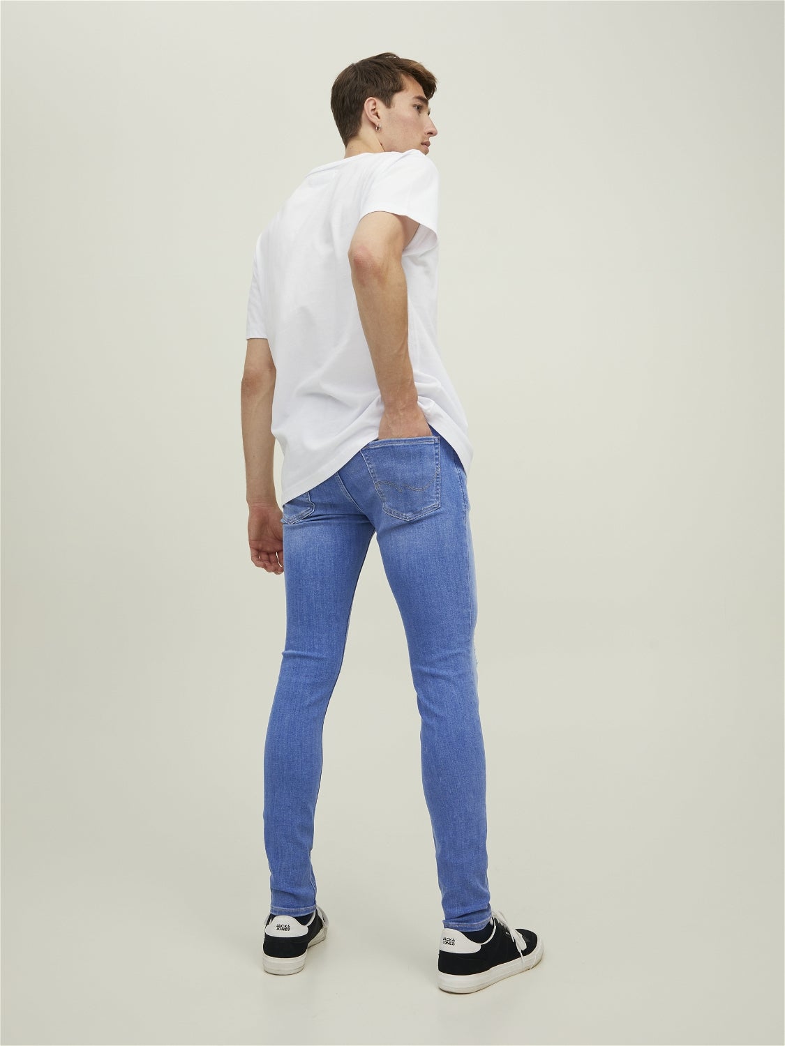 Liam Original Am 327 Skinny Jeans Heren Blauw JACK & JONES Heren Kleding Broeken & Jeans Jeans Stretch Jeans 
