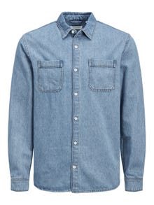 Jack & Jones Regular Fit Denim Shirt -Light Blue Denim - 12212806
