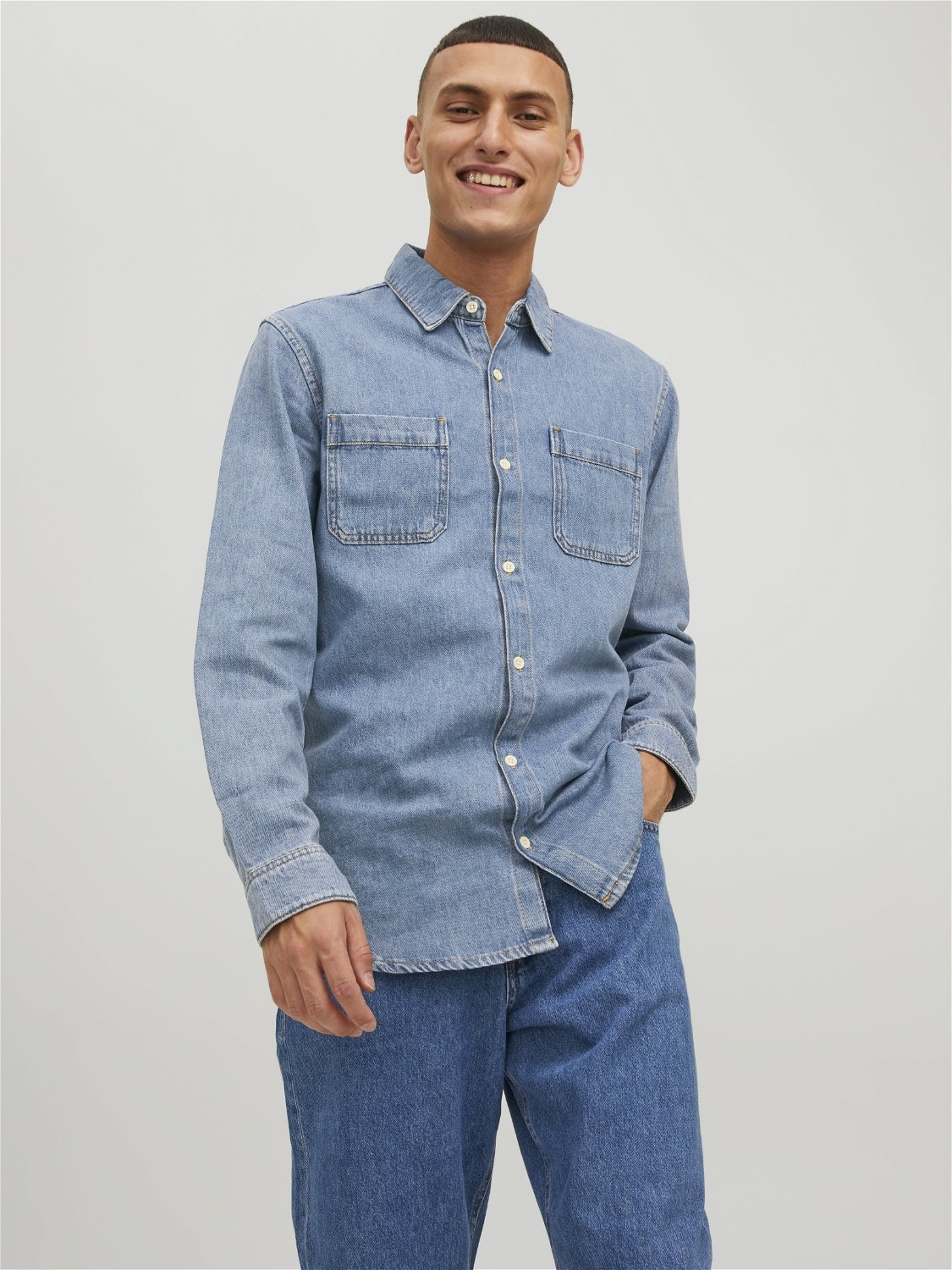 Chemise En Denim Regular Fit - Jack & Jones - Modalova