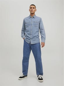 Jack & Jones Regular Fit Denimskjorta -Light Blue Denim - 12212806
