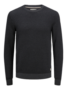 Jack & Jones O-Neck Tërheqja -Dark Grey Melange - 12212816
