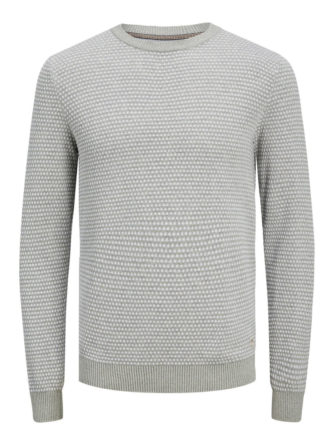 Jack & Jones Vienspalvis Apatinis megztinis -Light Grey Melange - 12212816