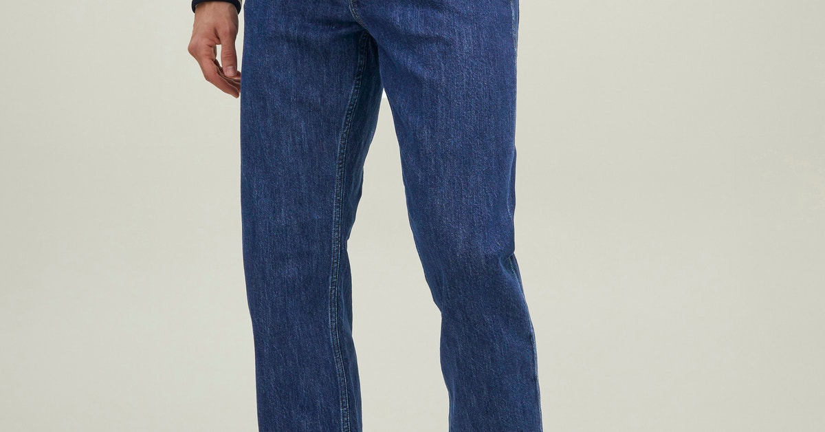 JJIMIKE JJORIGINAL MF 486 Tapered fit jeans | Medium Blue | Jack & Jones®
