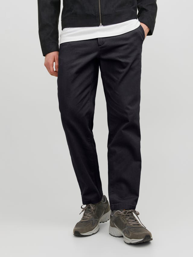 Jack & Jones Premium linen vertical stripe pants with drawstring waist