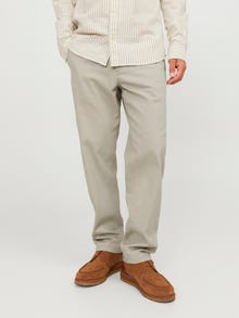 Jack & Jones Laisvas kirpimas Chino kelnės -Crockery - 12212936