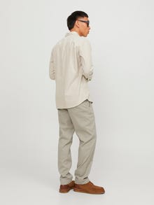 Jack & Jones Laisvas kirpimas Chino kelnės -Crockery - 12212936