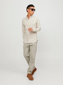 Jack & Jones Laisvas kirpimas Chino kelnės -Crockery - 12212936