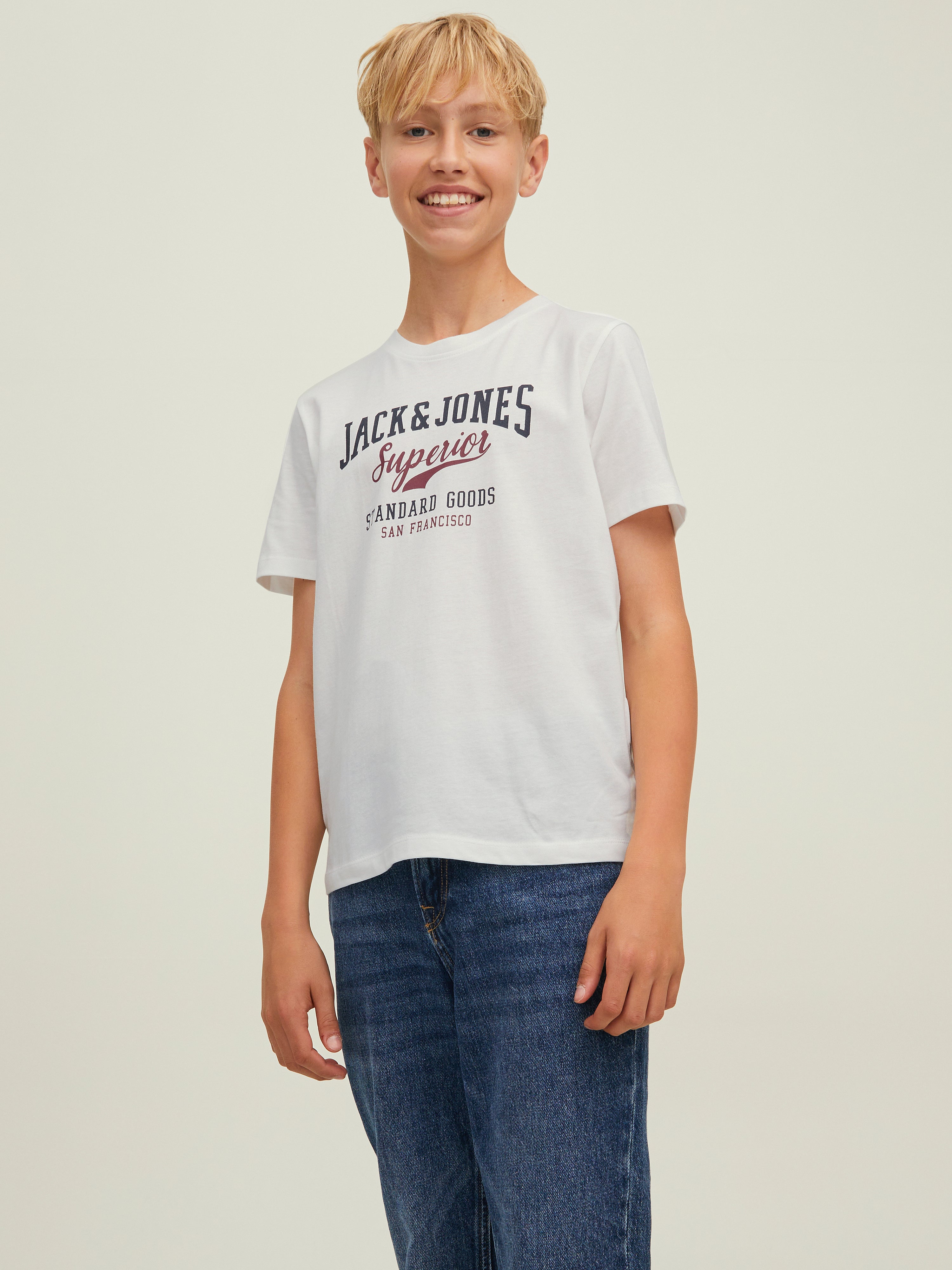 T-shirt Logo Pour Les Garçons - Jack & Jones - Modalova