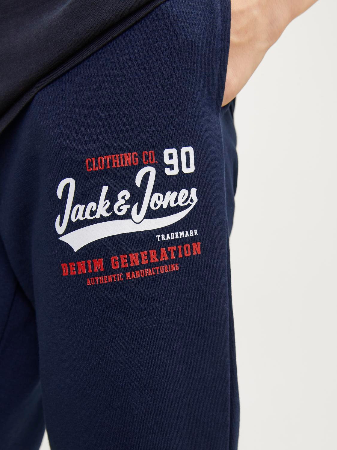 Jack & Jones Παντελόνι Slim Fit Φόρμα Για αγόρια -Navy Blazer - 12213086