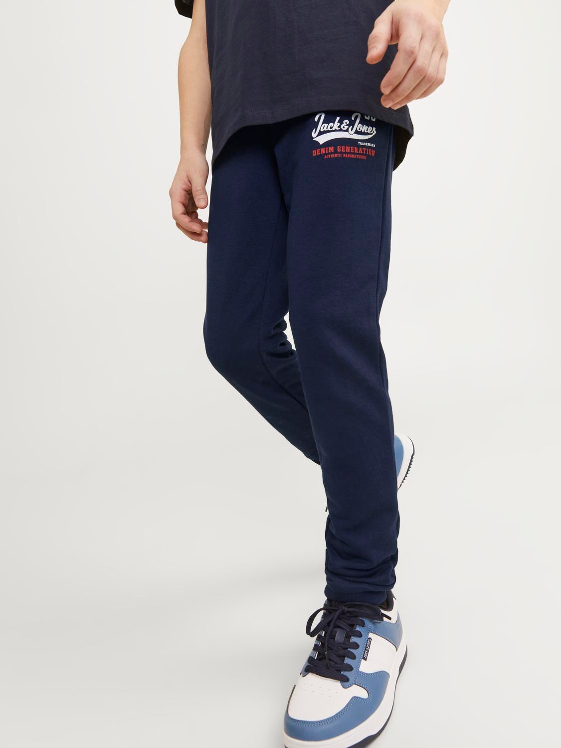 Jack & Jones Spodnie dresowe Dla chłopców -Navy Blazer - 12213086