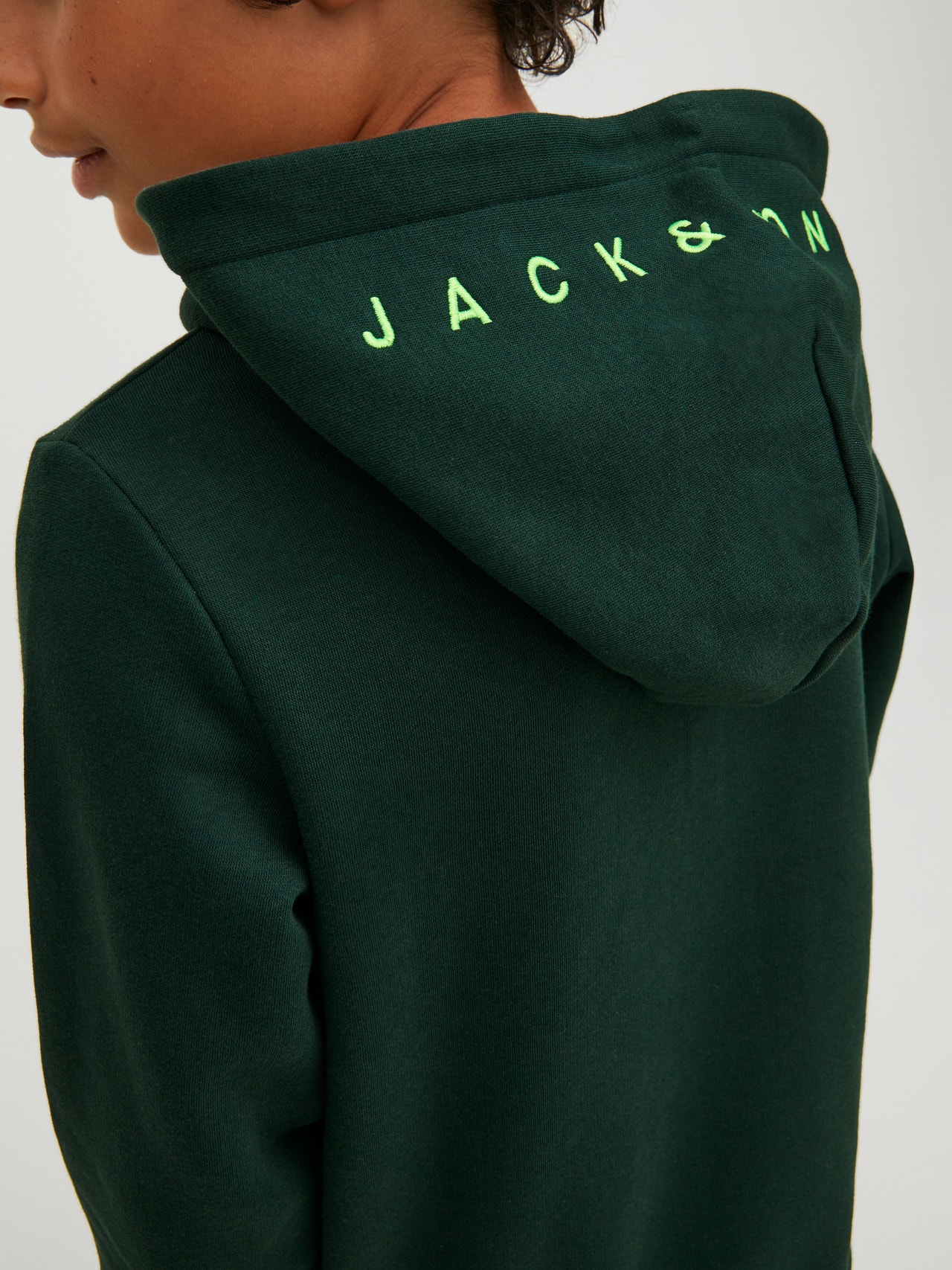 Jack & Jones Logo Mikina s kapucí Junior -Pine Grove - 12213100