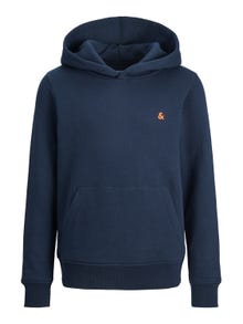 Jack & Jones Logo Hoodie For boys -Navy Blazer - 12213100