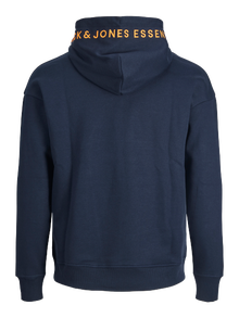 Jack & Jones Logo Hoodie For boys -Navy Blazer - 12213100